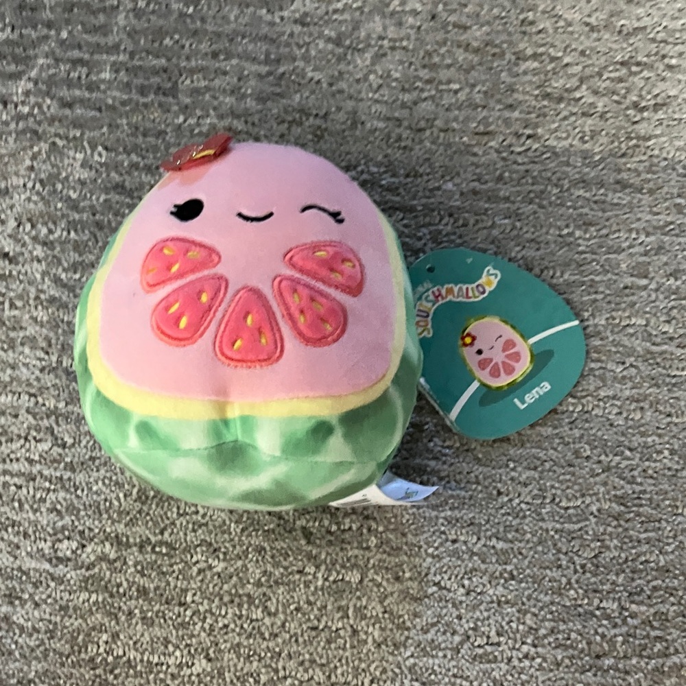 Squishmallows Watermelon Plush Toy - Pink and Green